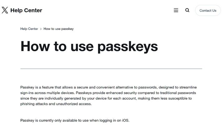 融水苹果维修店铺分享iOS用户如何通过通行密钥(Passkey)登录 