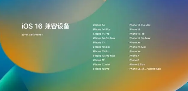 融水苹果手机维修分享iOS16.1.1支持哪些设备 